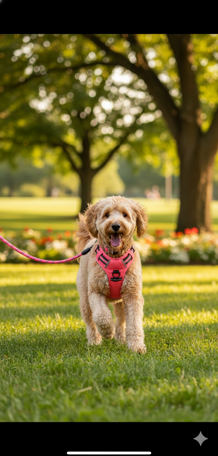 Harnais anti‑traction pour chien