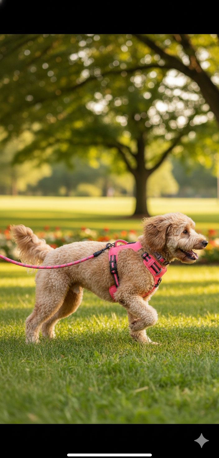 Harnais anti‑traction pour chien