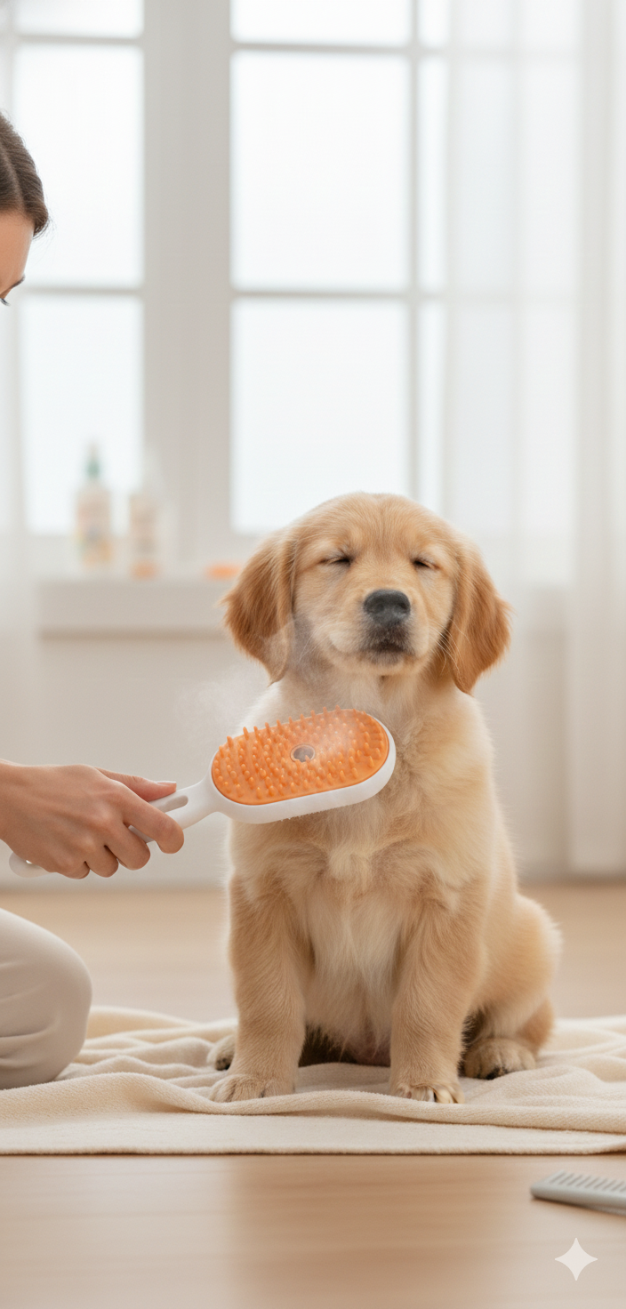 Brosse de toilettage à vapeur
