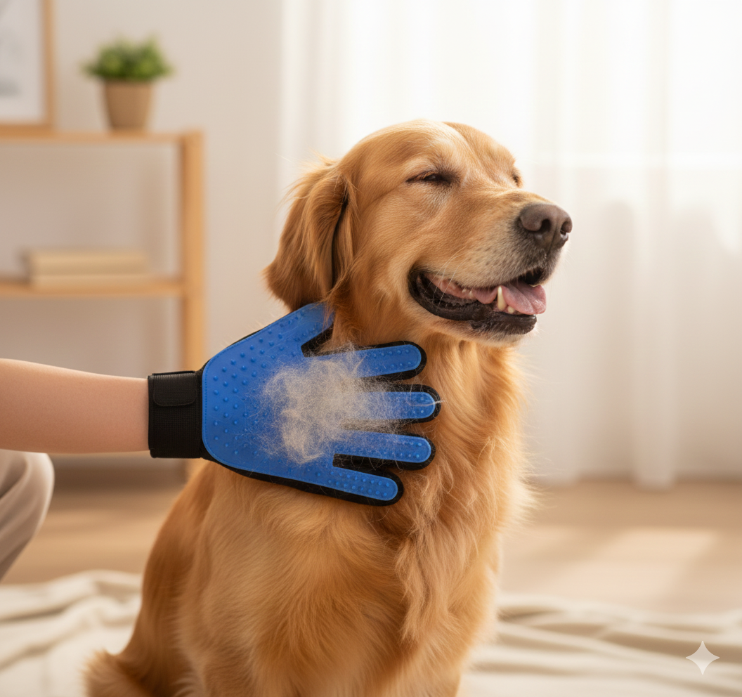 Gant de toilettage en silicone