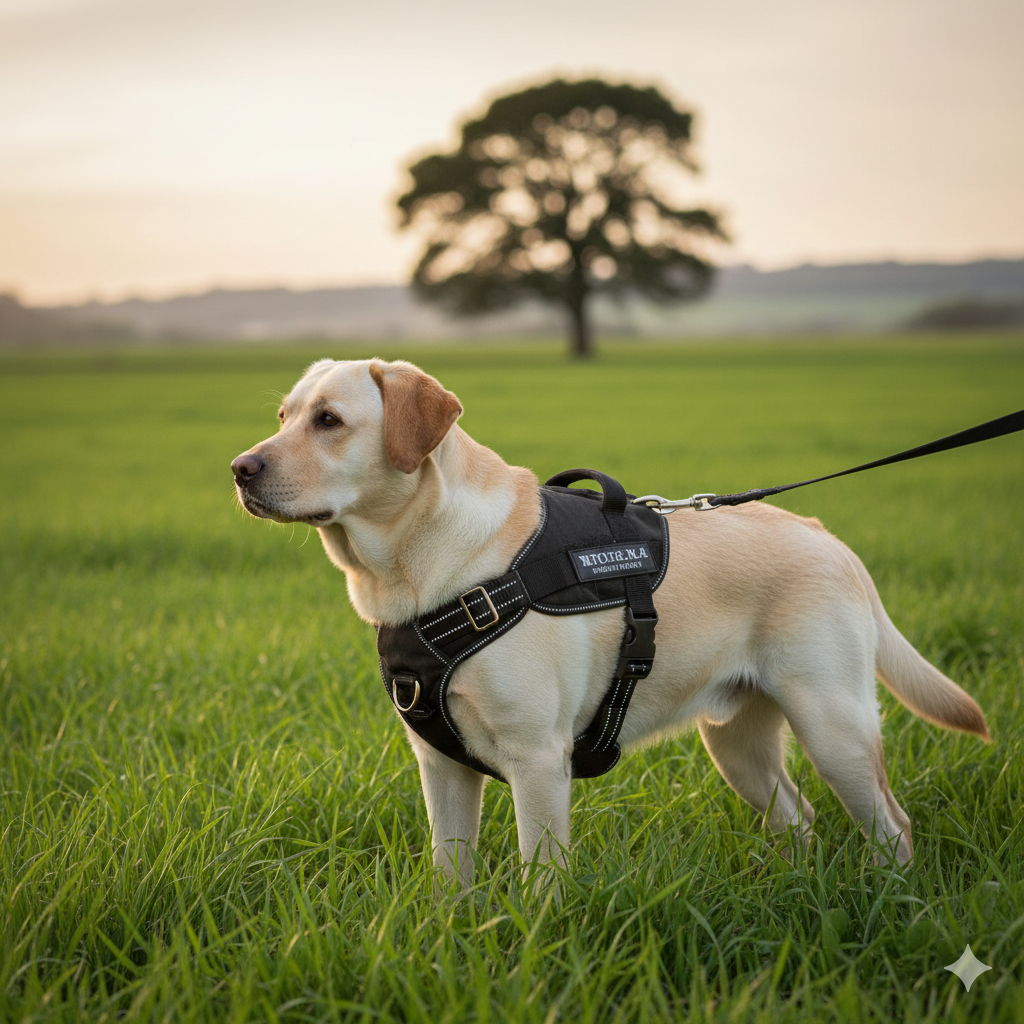 Harnais anti‑traction pour chien