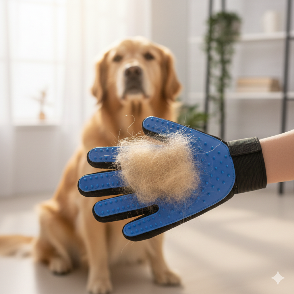 Gant de toilettage en silicone