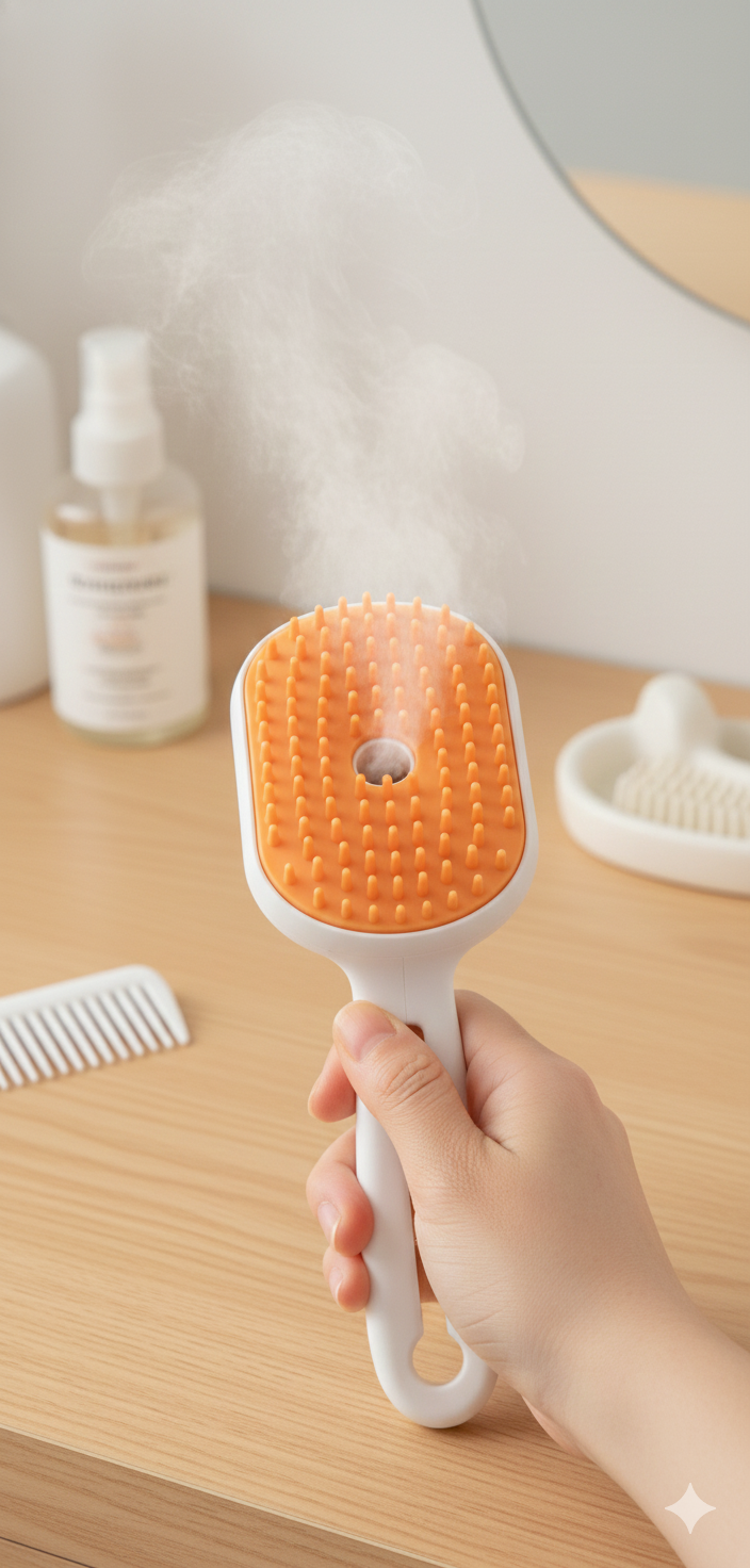 Brosse de toilettage à vapeur