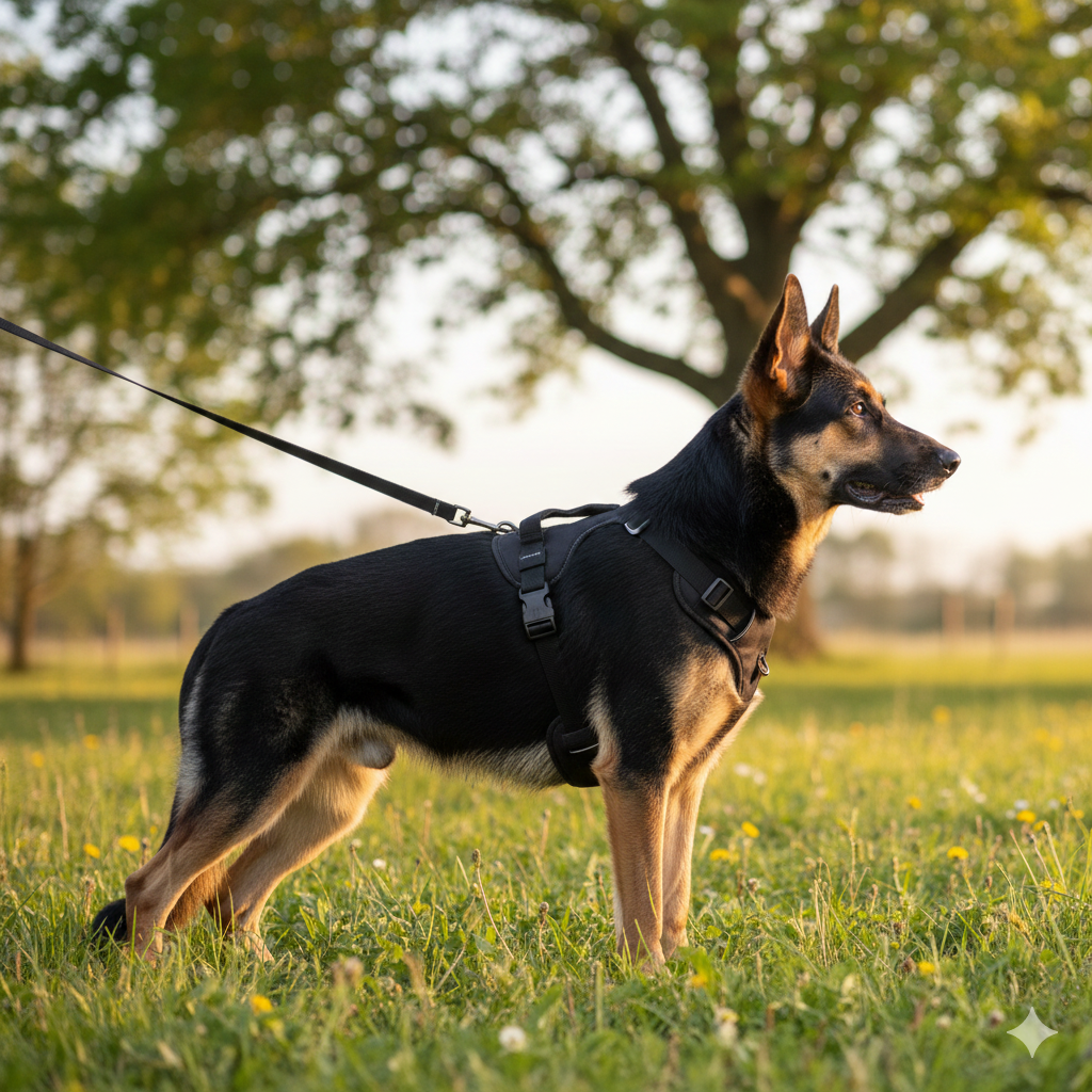 Harnais anti‑traction pour chien