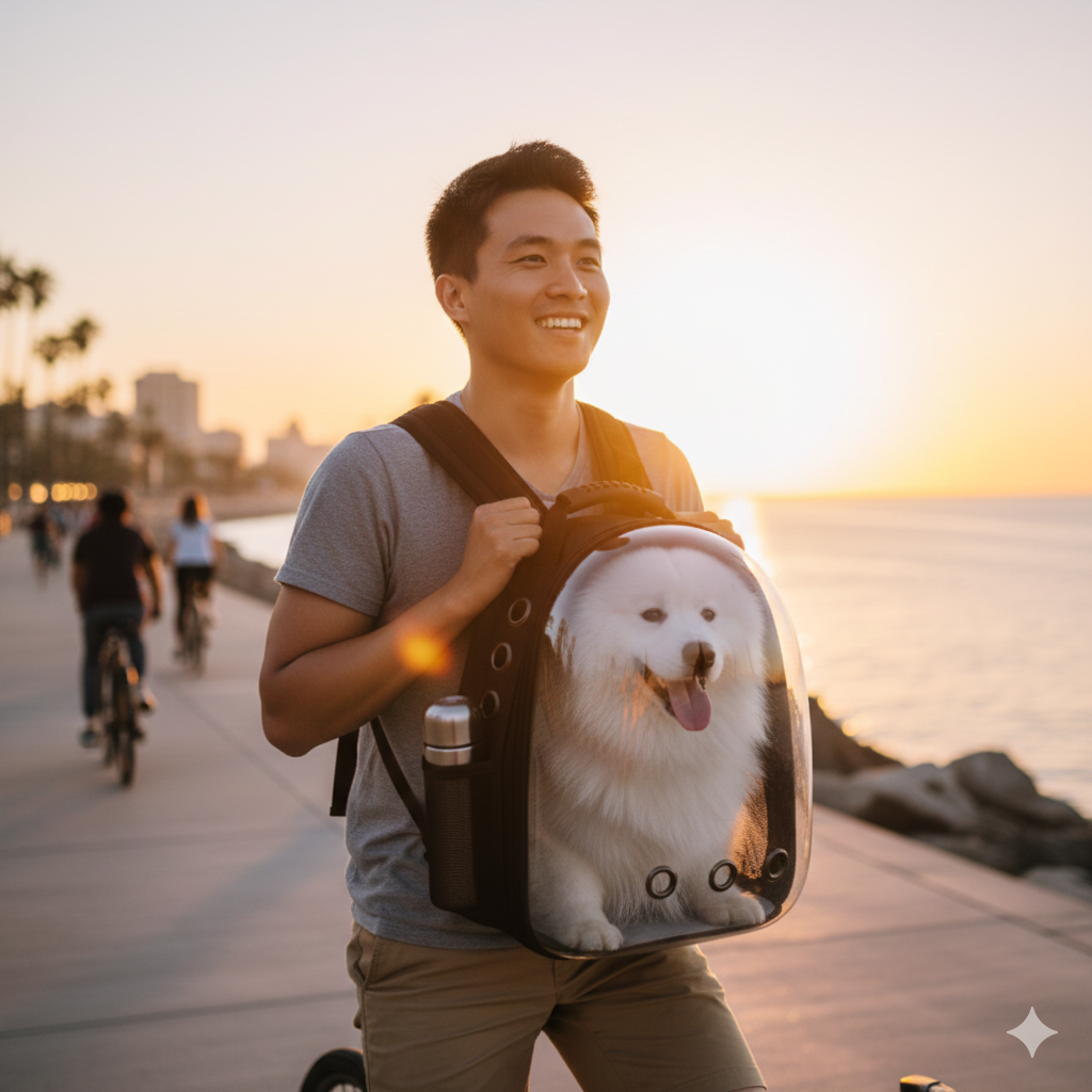 Le sac de transport pour chiens et chats