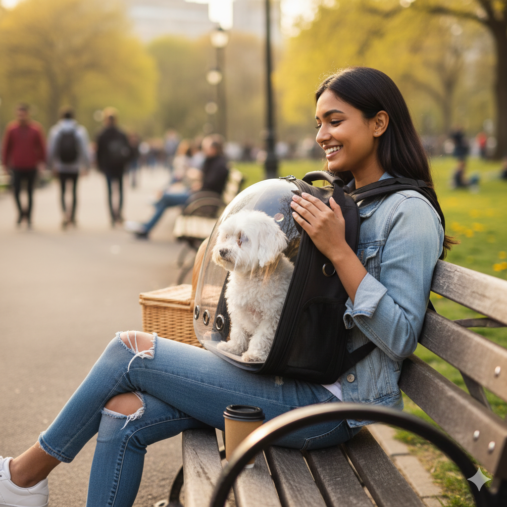 Le sac de transport pour chiens et chats