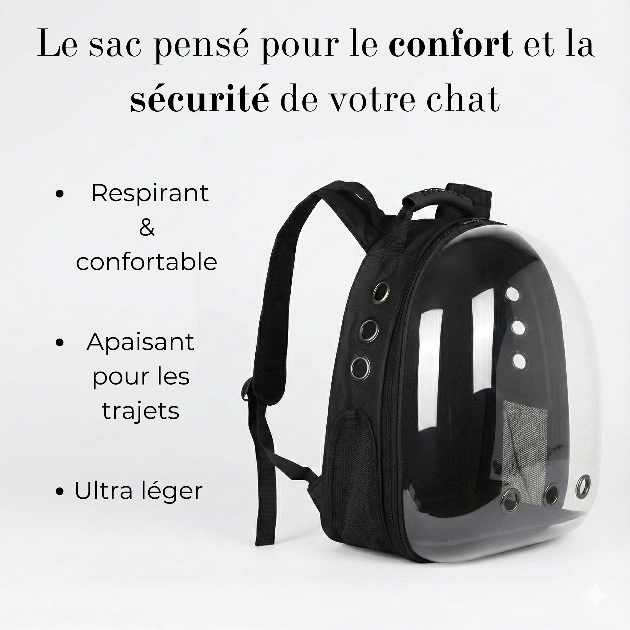 Le sac de transport pour chiens et chats